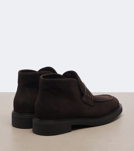 Brogue suede ankle boots - Gianvito Rossi - Modalova