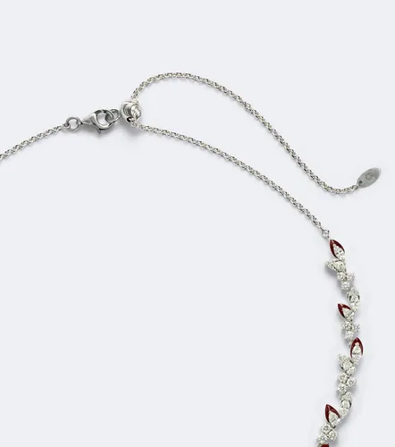 Autumn 18kt white gold and enamel choker with diamonds - Kamyen - Modalova
