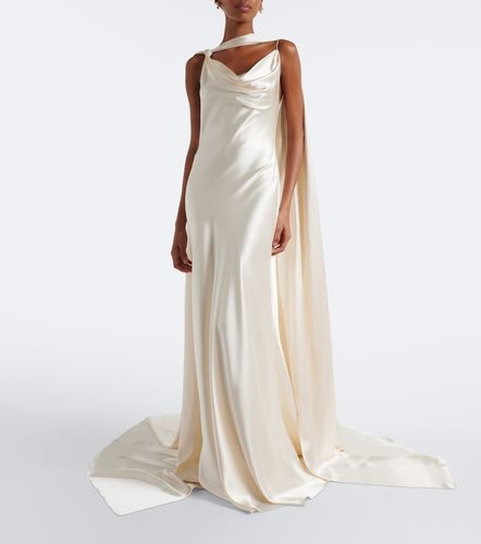 Vestido de novia Aiden de satén de seda - Danielle Frankel - Modalova