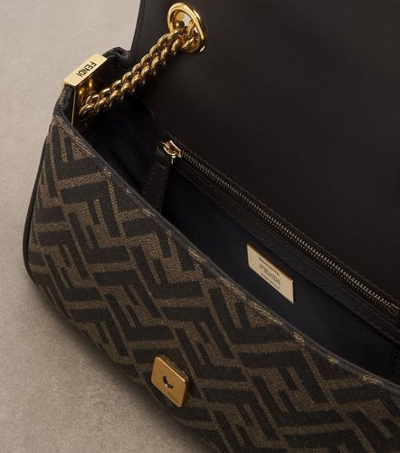 Borsa a spalla Baguette® FF Zucca Mini - Fendi - Modalova