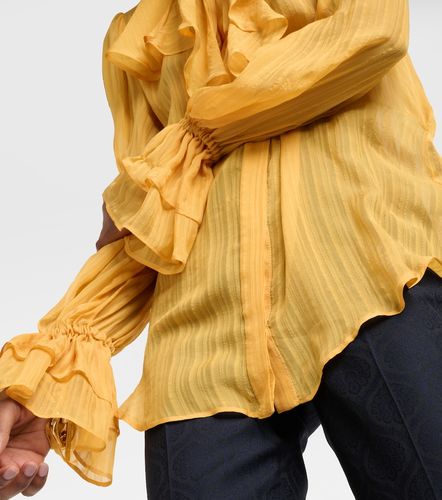 Etro Blusa in seta con volant - Etro - Modalova