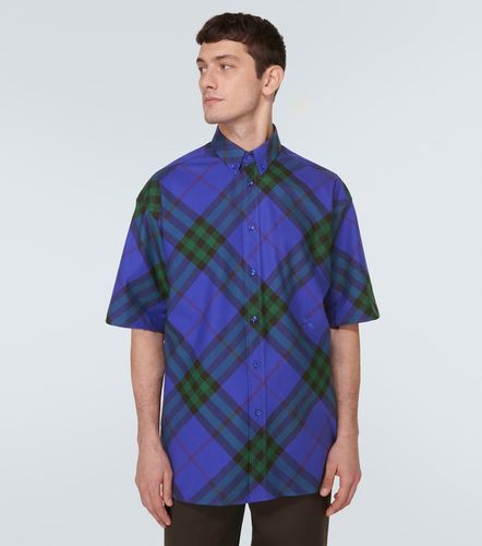 Camisa bowling Check de algodón - Burberry - Modalova