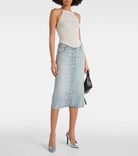 Multiflex denim midi skirt - Courreges - Modalova
