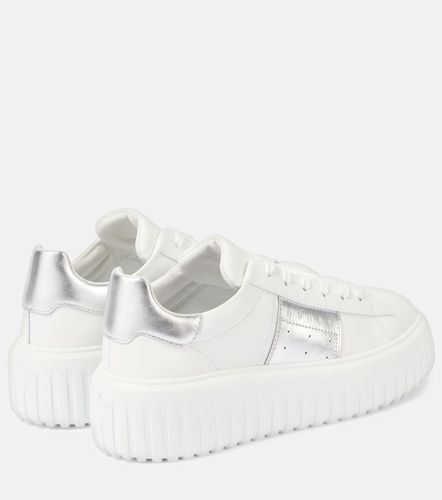 H-Stripes leather platform sneakers - Hogan - Modalova