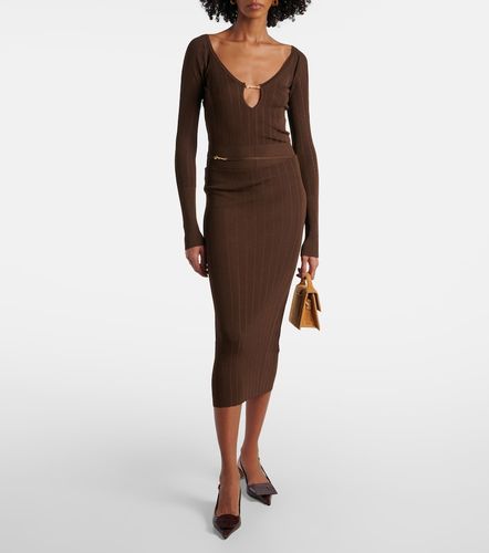 Pralu logo ribbed-knit top - Jacquemus - Modalova