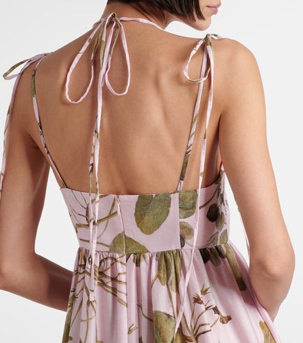Vestido midi de algodón estampado - Erdem - Modalova