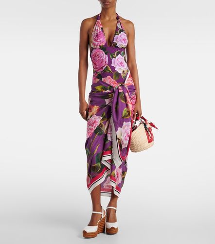 Pareo de algodón floral - Dolce&Gabbana - Modalova