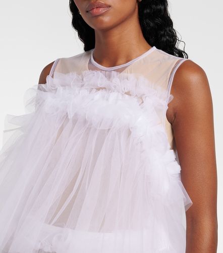 Noir Kei Ninomiya Ruffled tulle top - Noir Kei Ninomiya - Modalova