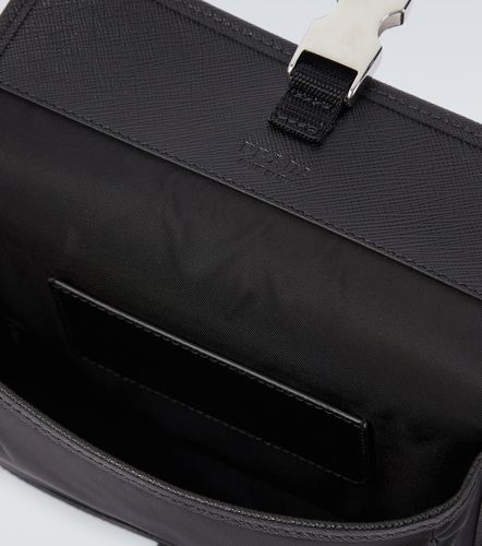 Re-Nylon leather-trimmed shoulder bag - Prada - Modalova