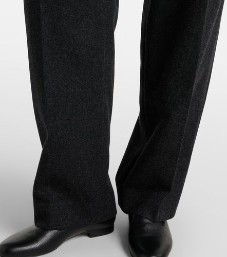 Wool-blend flannel straight pants - Toteme - Modalova