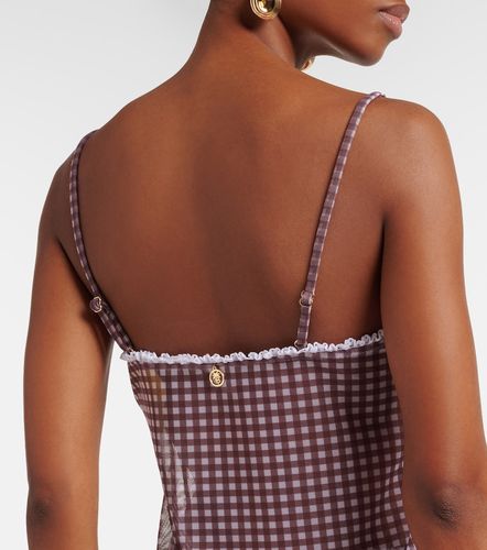Top Solay semitrasparente a quadretti - Bananhot - Modalova