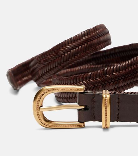 Braided leather belt - Brunello Cucinelli - Modalova