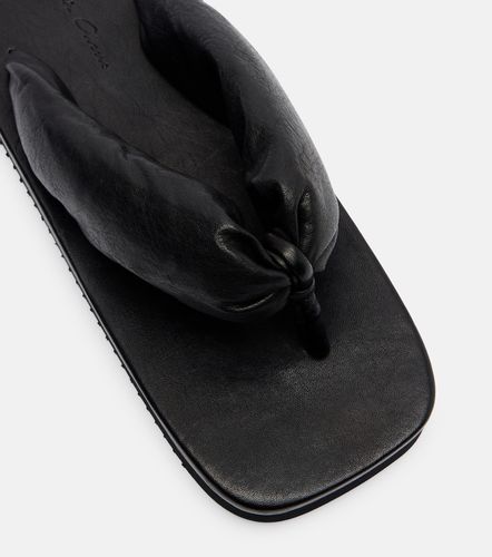 Leather platform thong sandals - Rick Owens - Modalova