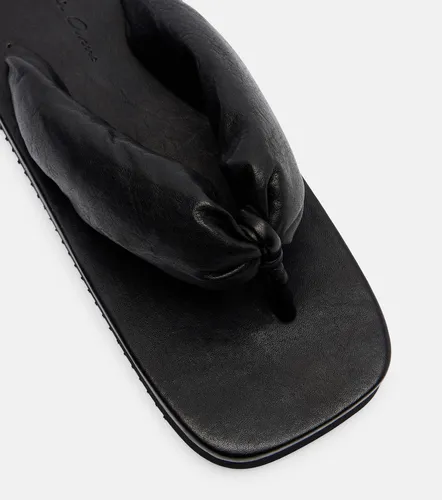 Leather platform thong sandals - Rick Owens - Modalova