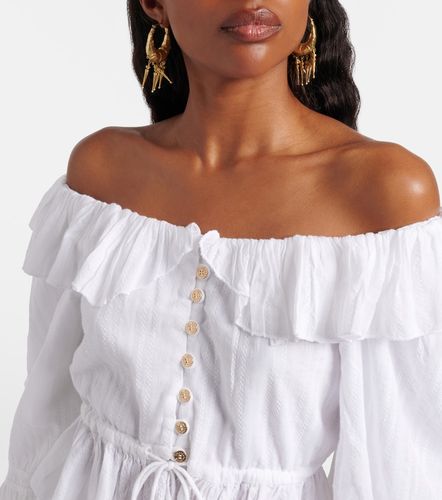 Blusa Corrine de popelín de algodón - Melissa Odabash - Modalova