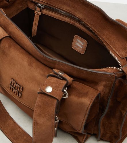 Utilitaire suede shoulder bag - Miu Miu - Modalova