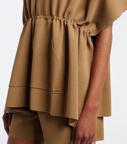 Poncho in maglia con cappuccio - Max Mara - Modalova