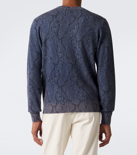 Pullover in lana con stampa paisley - Etro - Modalova