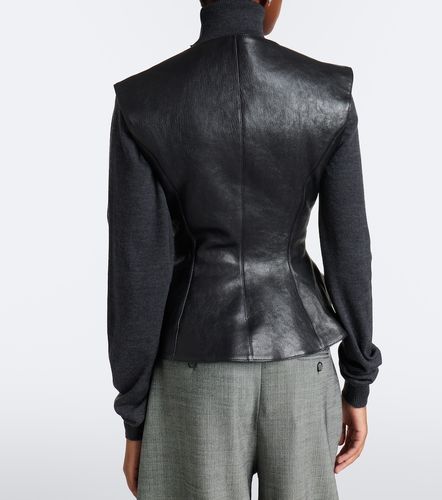 Blazer in misto lana e cotone a righe - Magda Butrym - Modalova