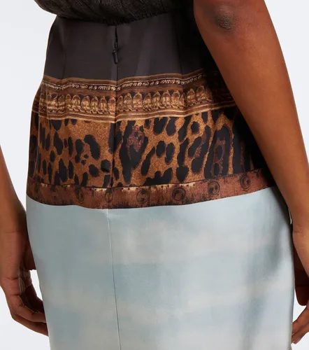 Debbie printed silk twill midi skirt - Ralph Lauren Collection - Modalova
