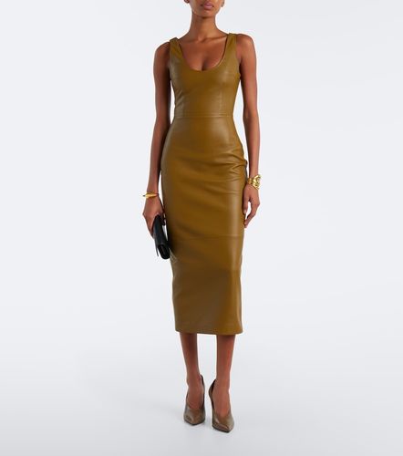 Alex Perry Vestido midi de piel - Alex Perry - Modalova
