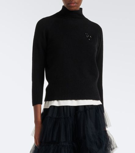 Embellished cashmere turtleneck sweater - Simone Rocha - Modalova