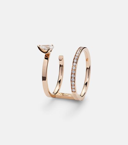 Serti Sur Vide 18kt rose ring with diamonds - Repossi - Modalova