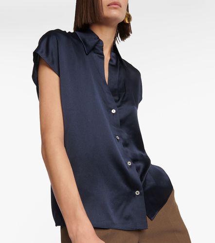 Vince Ruched silk satin blouse - Vince - Modalova