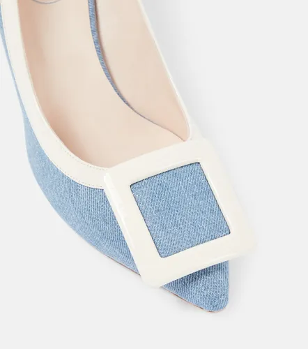 Viv' In The City leather-trimmed pumps - Roger Vivier - Modalova
