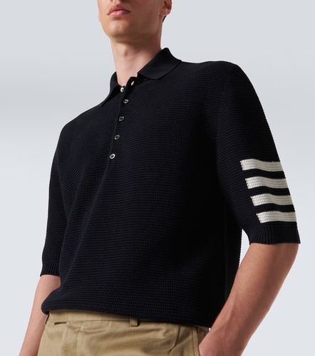 Polo 4-Bar in cotone e lino - Thom Browne - Modalova