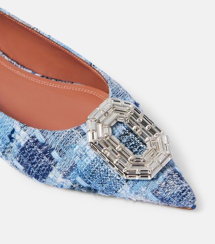 Pumps Camelia 90 in tweed - Amina Muaddi - Modalova