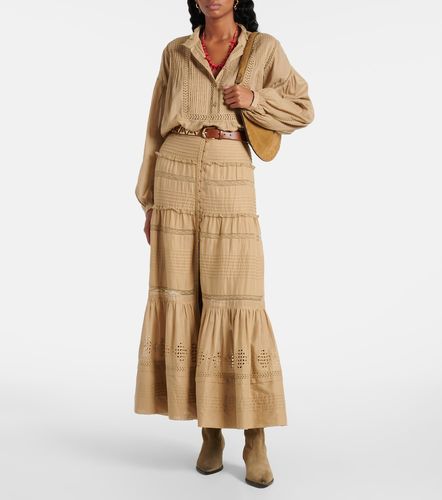 Gonna corta Dusta in cotone con pizzo - Marant Etoile - Modalova