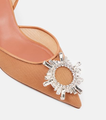 Begum 70 embellished mesh slingback pumps - Amina Muaddi - Modalova
