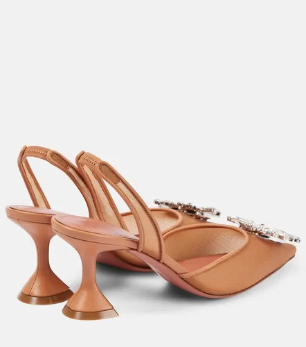 Verzierte Slingback-Pumps Begum 70 aus Mesh - Amina Muaddi - Modalova