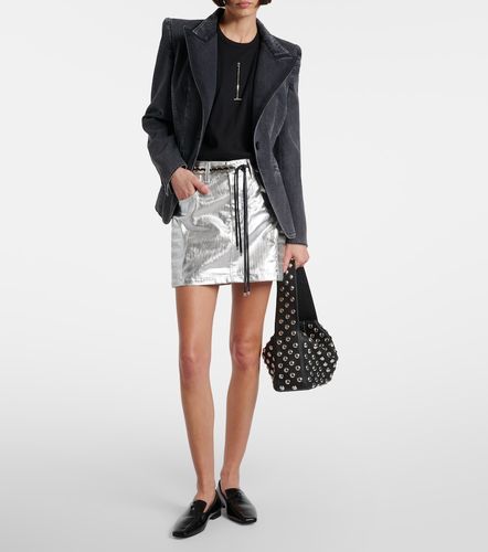 Minifalda de algodón con efecto metálico - Junya Watanabe - Modalova