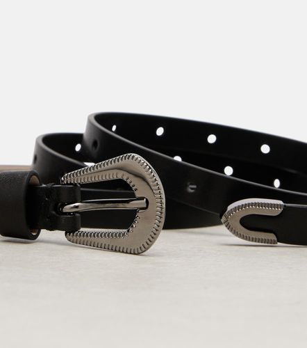 Slim leather belt - Brunello Cucinelli - Modalova