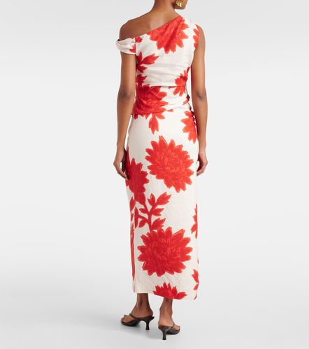 SIR Top drapeado de lino floral - SIR - Modalova