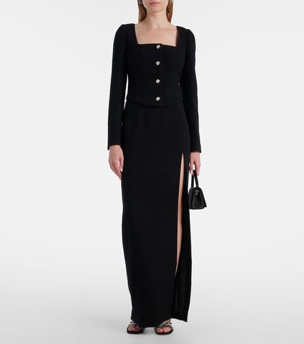Wool-blend twill boucle jacket - Alessandra Rich - Modalova