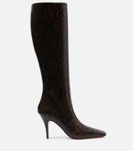 Botas altas Eve con efecto serpiente - Stella McCartney - Modalova