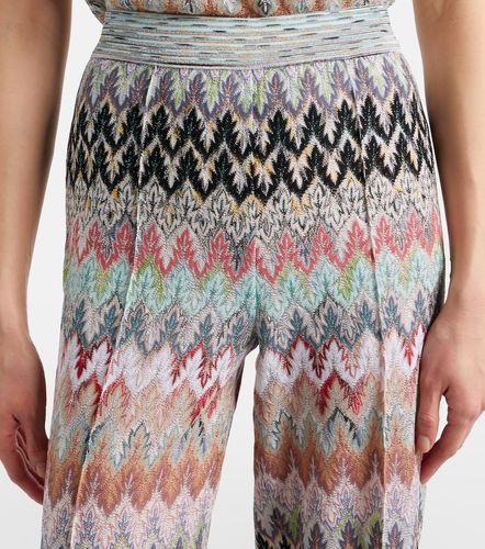 Pantaloni regular in lamé a zig-zag - Missoni - Modalova