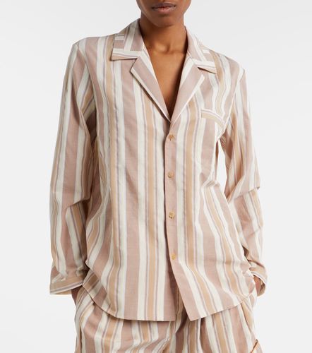 Camicia pigiama in cotone a righe - Saint Laurent - Modalova