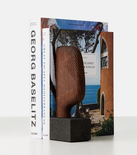 Fermalibri Moai in noce by Patrick Norguet - Zanat - Modalova