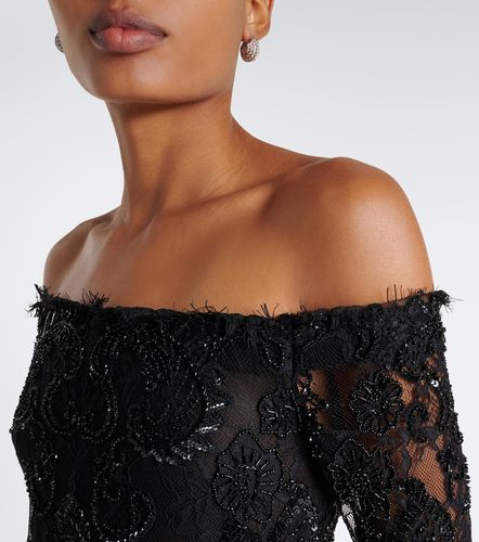 Abito da cocktail in pizzo con paillettes - Blumarine - Modalova