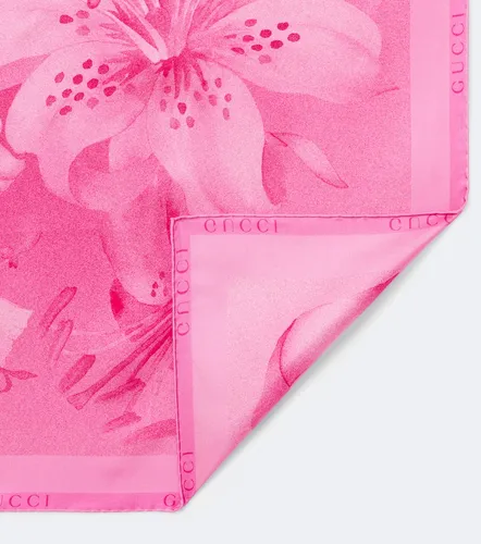 Gucci Gucci Flora silk twill scarf - Gucci - Modalova