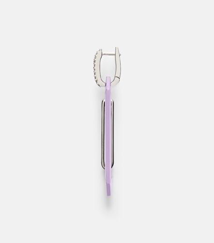 Chiara Big 18kt gold single earring with diamonds - Eera - Modalova