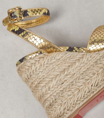 Sandali espadrillas Mariza in pelle con zeppa - Christian Louboutin - Modalova