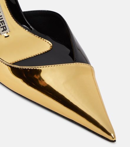 Slingback-Pumps aus Metallic-Lederimitat - Alexandre Vauthier - Modalova