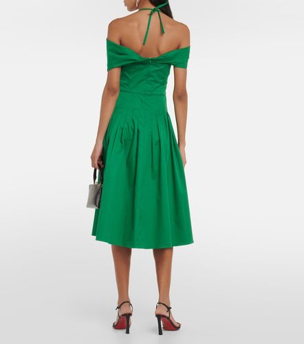 Vestido midi de seda - Oscar de la Renta - Modalova