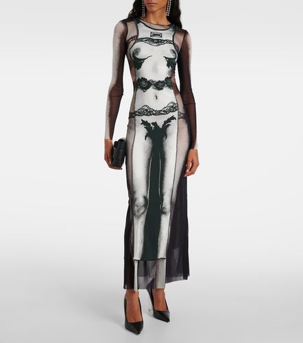 Abito lungo Marinière in mesh a righe - Jean Paul Gaultier - Modalova
