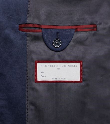 Double-breasted linen tuxedo - Brunello Cucinelli - Modalova